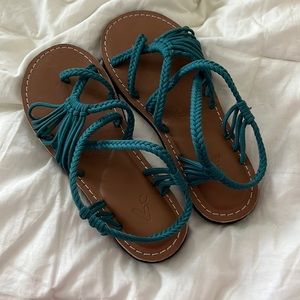Summer teal sandals